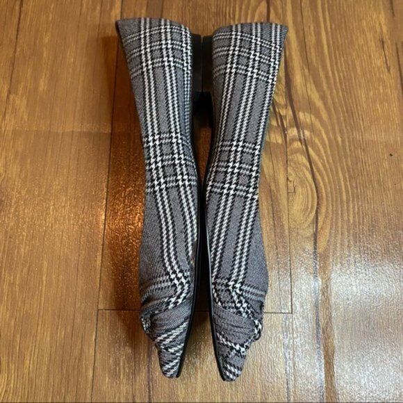Maje Prince De Galles Checked Flats In Carreaux Size 7 - Picture 8 of 12